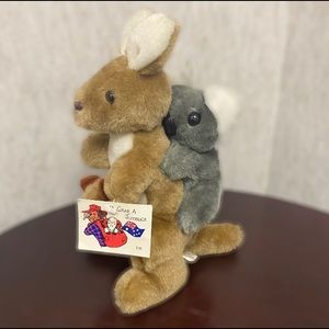 NWT Vintage Grab A Jumbuck Koala Kangaroo Plush Toy Australian